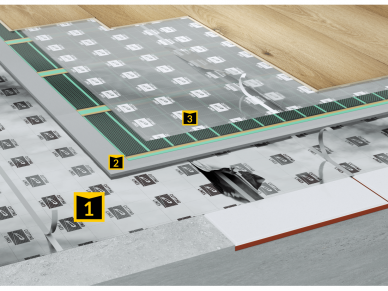 AQUAPORTEC VAPOUR BARRIER – Energiją taupanti grindų sistema 1NR/3 2