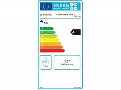 Ariston ANDRIS LUX 6 OR virš kriauklės 1.5kW 5.6L mažos talpos vandens šildytuvas 7