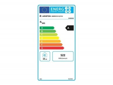 Ariston ANDRIS RS 15 virš kriauklės 1.2kW 15L mažos talpos vandens šildytuvas 4