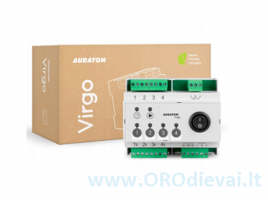 AURATON Virgo (Auraton 4D PRO) laidinė 4 zonų centralė grindų šildymo pavaroms valdyti