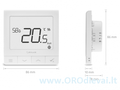 Belaidis / laidinis programuojamas termoreguliatorius SALUS SQ610 2