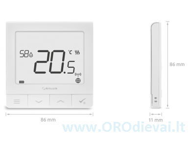 Belaidis programuojamas termoreguliatorius SALUS SQ610RF 2