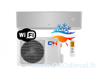 C&H SUPREME SILVER Inverter CH-S09FTXAM2S-SC efektyvus šildymas iki -30°C