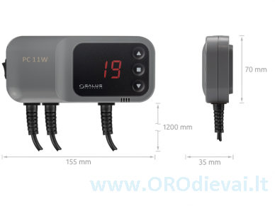 Cirkuliacinio siurblio reguliatorius Salus PC11W 2