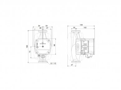 Cirkuliacinis siurblys ALPHA1L 180mm Grundfos 1