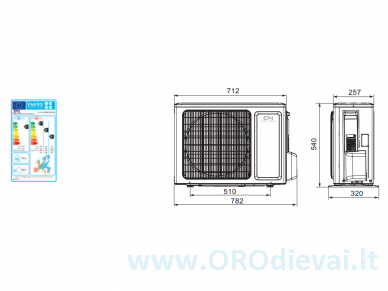 Cooper&Hunter VITAL Inverter CH-S09FTXF-NG efektyvus šildymas iki -15°C 4