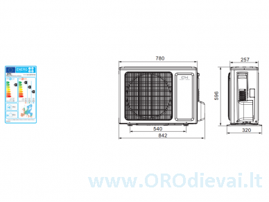 Cooper&Hunter VITAL Inverter CH-S12FTXF-NG efektyvus šildymas iki -15°C 4