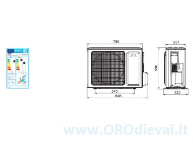 Cooper&Hunter VITAL Inverter CH-S18FTXF-NG efektyvus šildymas iki -15°C 4