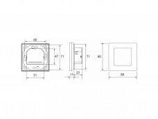 Danfoss Icon2™ 24V laidinis potinkinis patalpos termostatas 088U2125