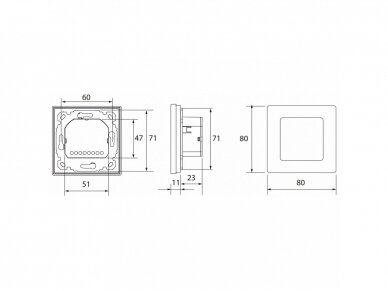 Danfoss Icon2™ 24V laidinis potinkinis patalpos termostatas 088U2125 1