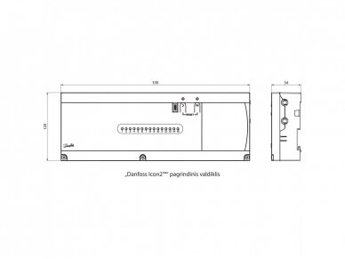 Danfoss Icon2™ grindų šildymo išplėstinis valdiklis, 15 zonų 088U2110 2