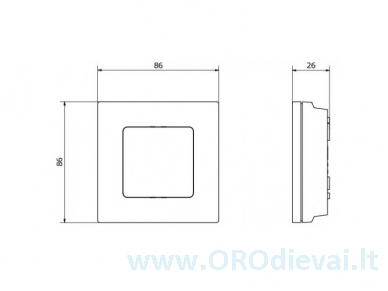 Danfoss termostatas Icon™ bevielis su IR davikliu 1