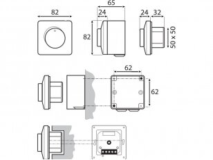 Elektroninis ventiliatoriaus greičio reguliatorius Control-S EMTY05 - 0.5 A