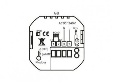 Elektroninis programuojamas termostatas (termoreguliatorius) Feelspot WTH51.36 NEW 1