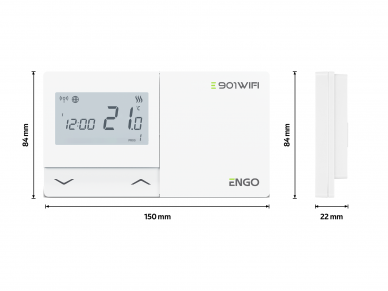 ENGO E901RF WiFi belaidis programuojamas termoreguliatorius 3