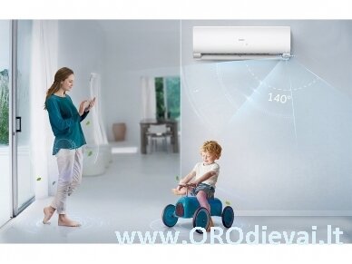 Haier MULTI SPLIT oro kondicionieriaus/ šilumos siurblio oras-oras vidinis blokas FLEXIS PLUS BLACK MATT 2,6 kW AS25S2SF1FA-BH 9