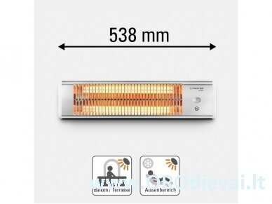 Kvarcinis infraraudonųjų spindulių šildytuvas Trotec IR 1200 S 3