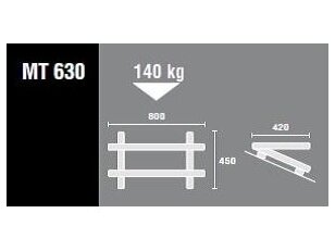 Laikikliai stoginiai - šlaitiniai 42 cm MT630