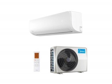 Midea Xtreme Heat MSAGBU-12HRFN8-QRD1GW(GA), MOX201-12HFN8-QRD6GW 3,5 kW šilumos siurblio komplektas