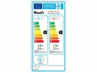 Mobilus kondicionierius MILAN 7K WiFi DUO Wood's 7