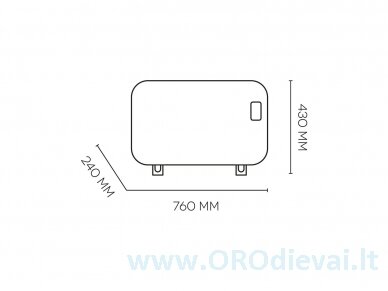 Oro šildytuvas ARGO MINIMAL WEEK ( Italija ) 4