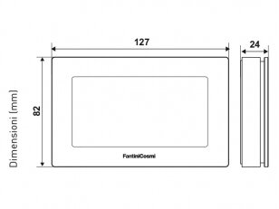 Patalpos termostatas FantiniCosmi FC-CH180