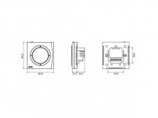 Programuojamas laidinis termostatas Danfoss WT-P 230V, 088U0625