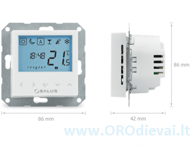 Programuojamas termoreguliatorius Salus BTRP230 2