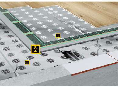 SECURA HEAT VINYL CLICK – Energiją taupanti grindų sistema 2NR/3 3