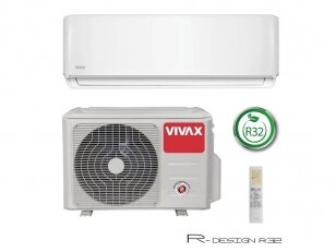 Sieninis šilumos siurblys / oro kondicionierius oras – oras VIVAX R+ design ACP-12CH35AERI R32, šildymas iki -25C, 3,5 kW