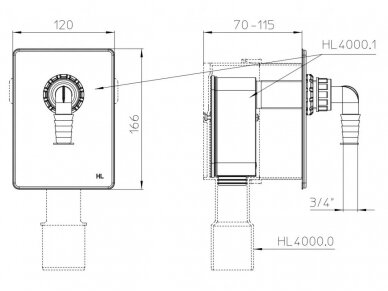 Sifono HL4000 pajungimo komplektas 1 įrenginiui HL4000.1 1