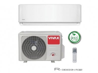 Šilumos siurblys oras-oras VIVAX R-Design ACP-09CH25AERI (2,64-2,93 kw), baltas -25