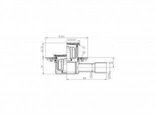 Trapas horizontalus HL510Npr DN40/50 su sausu sifonu Primus