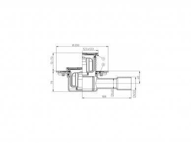 Trapas horizontalus HL510Npr DN40/50 su sausu sifonu Primus 1