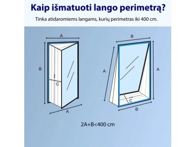 Universali lango tarpinė mobiliam oro kondicionieriui (400 cm) 1