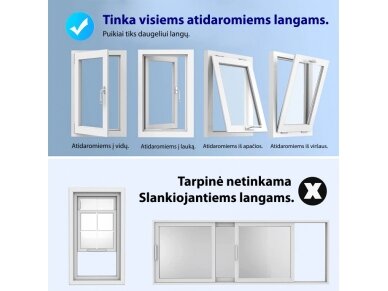 Universali lango tarpinė mobiliam oro kondicionieriui (400 cm) 2