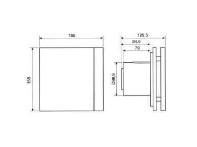 Ventiliatorius SOLER&PALAU SILENT-100 CZ GREY DESIGN -4C, 5210607300 2